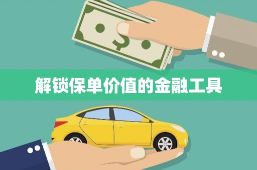 衡东解锁保单价值的金融工具