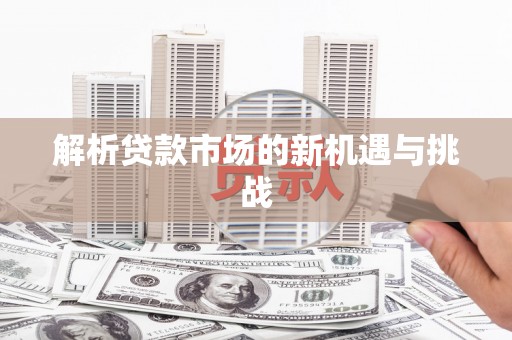 衡东解析贷款市场的新机遇与挑战