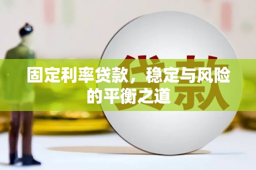 衡东固定利率贷款，稳定与风险的平衡之道